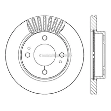 For Mitsubishi Mirage 2014 2015 2017 2018 Centric Front Brake Rotor Disc CSW