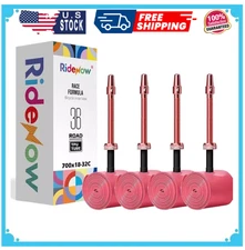 4 Pack RideNow TPU Inner Tubes 700C x 18-32C / 32-47C with 45mm/65mm/85mm Met...