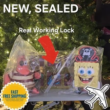 Cinemark Spongebob Squarepants Treasure Chest Popcorn Bucket Patrick Sipper Cup