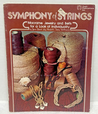 Vintage 1976 Crafting Booklet Symphony of Strings Macrame Jewelry Belts
