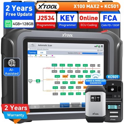 XTOOL X100MAX2 J2534   Diagnosewerkzeug zur ECU- und Schlüsselprogrammierung