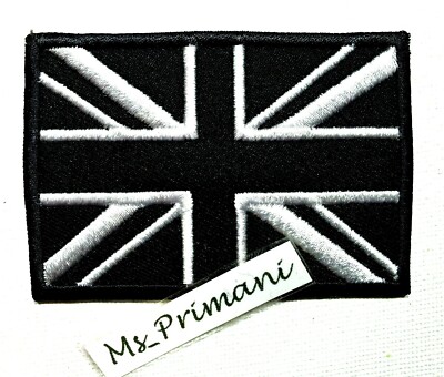 Embroidered Union Jack British Patch Iron On/ Sew On - Foto 6