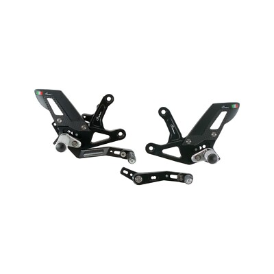 LIGHTECH ADJUSTABLE ARTICULATED FOOTBOARDS TRIUMPH SPEED TRIPLE RS 1200 2021-2024