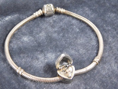 Gold Diamond Locket Charm Bracelet | eBay