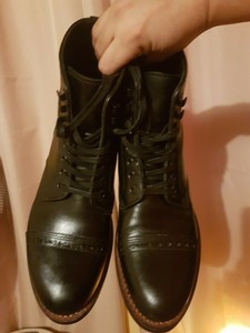 coach bleecker cap toe boots