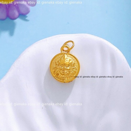 Pure 999 24K Yellow Gold Lucky Wealth Gold Women Charm Pendant 0.37-0.5g