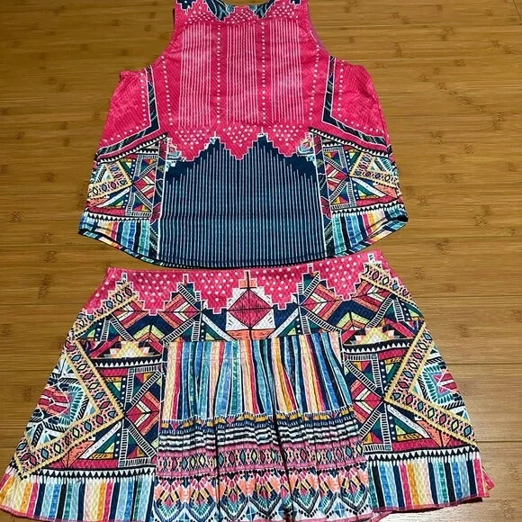 Lucky in love pretty tennis top (M) and skirt (L) eBay