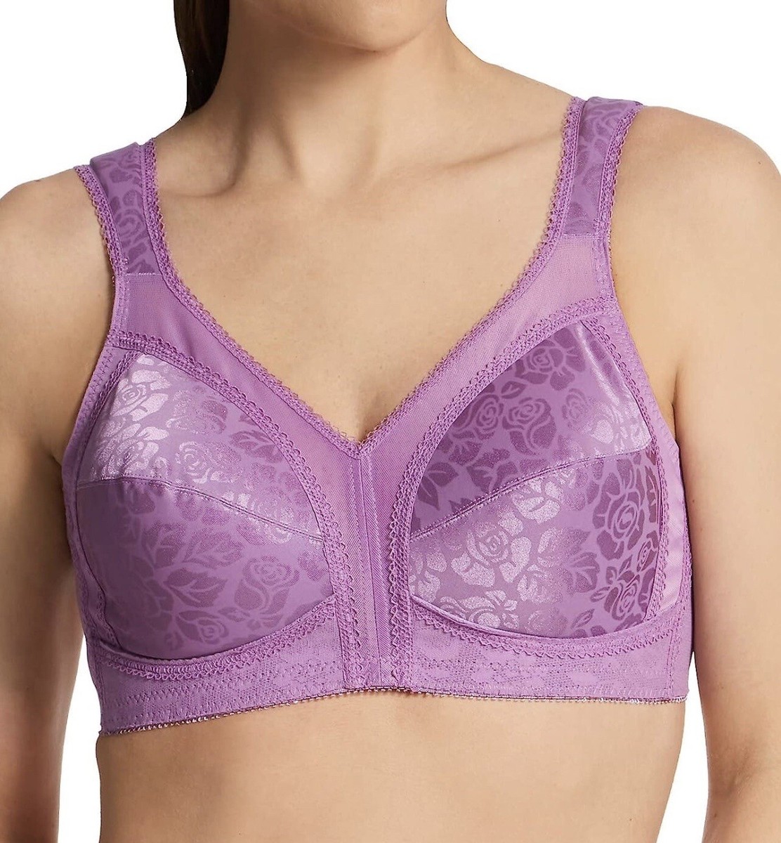 Playtex 4693 18 Hour Original Comfort Strap Wirefree Bra Lavender Tint Size  38C