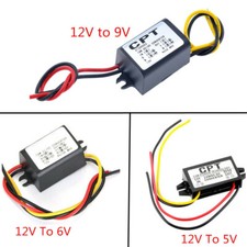 DC/DC 12V to 5V/6V/9V Converter Regulator Step Down 3A 15W Power Supply Module