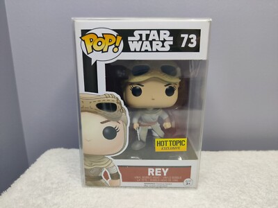 Funko Pop Star Wars Rey (Goggles) Hot Topic Exclusive #73 w/Protector