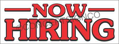 #ad #ad 2#x27;X5#x27; NOW HIRING BANNER Outdoor Signs Jobs Fair Apply Accepting Applications $29.49