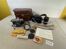 Mamiya Sekor 1000 DTL Vintage Film Camera 55mm 135mm lens case Acc Lot 2C24