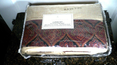 Grand Patrician Premium 100% Egyptian Cotton '' Majesty Suite'' Queen Sheet Set  