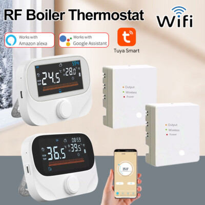 Tuya Wifi RF433 Smart Thermostat Schalter Temperaturregler für Gaskessel