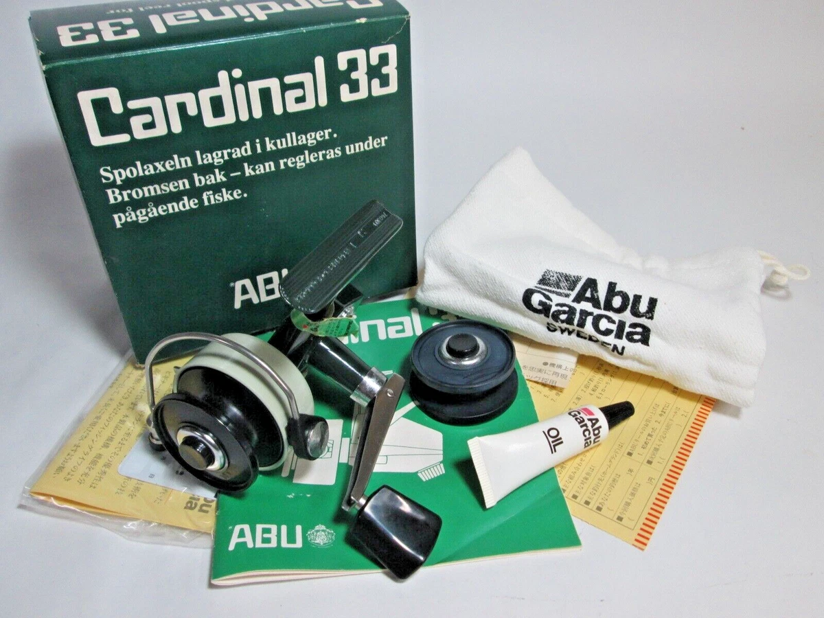 24176) Abu Garcia OLYMPIC Cardinal C33 Spinning Reel Vintage