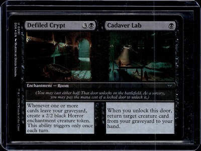 Defiled Crypt/Cadaver Lab - 91 - Foil - DSK - NM - MTG Magic the Gathering