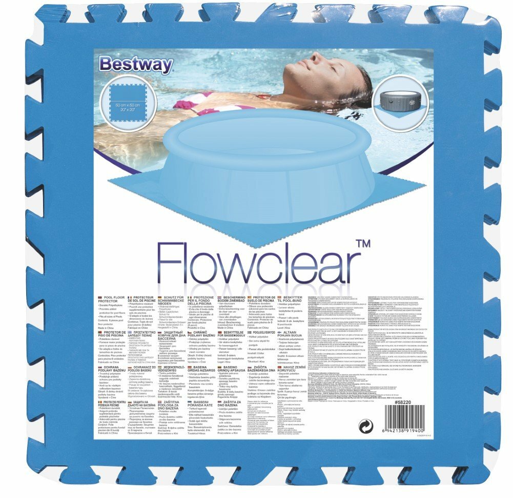 9 X Bestway Protector de piso para piscina 20x20in