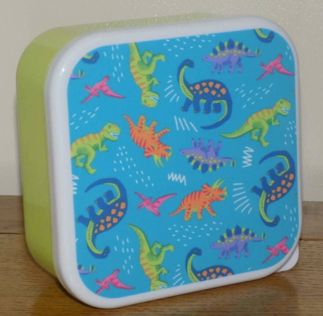 Dinosaurs - Dinosaur Lunch Box / Snack Pot MEDIUM - BRAND NEW