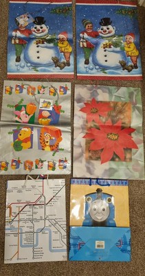 Gemischte Auswahl an Geschenktüten X6 - Weihnachten, Kinder, London Underground +