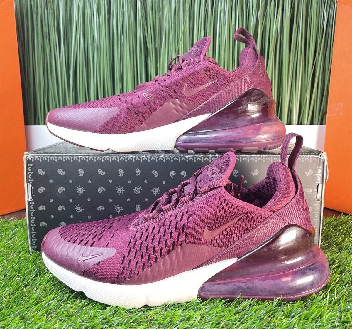 Nike Air Max 270 Bordeaux Womens Running AV7910-600 | eBay