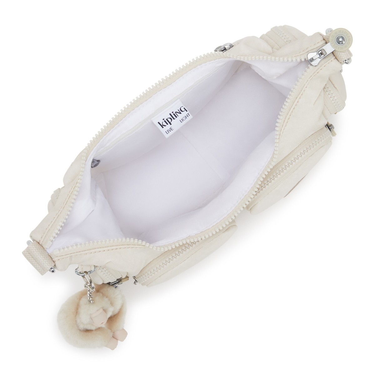 Kipling Live Light ホワイトバッグ Yahoo!オークション - kipling Live.Light キプリング