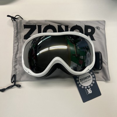 ZIONOR B1 Anti Fog UV Protection Ski Snow Goggles  color white