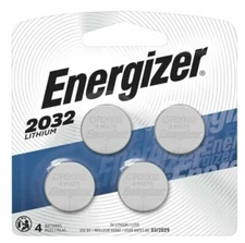 Energizer CR2032 3V Lithium Coin Batteries - 4 Count