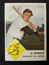 1963 Fleer #39 Al Spangler Houston Colt .45's EX