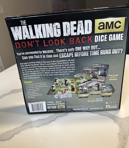 Walking Dead Dice Game Don't Look Back Board Game 2014 New Open Box Complete - Picture 2 of 22