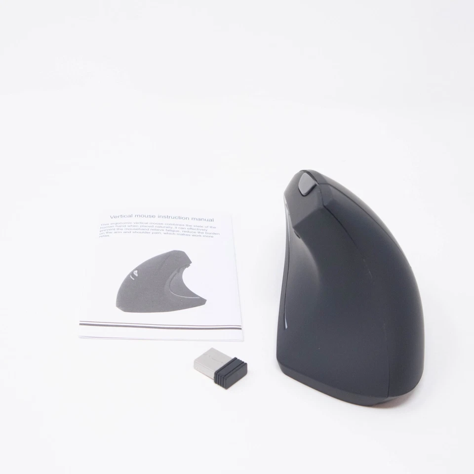 Right Handed 2.4GHz Wireless USB Ergonomic Vertical Optical Mouse 6 button - Image 2 of 4
