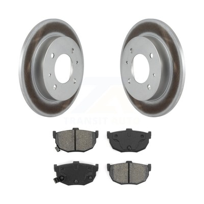 Rear Coated Disc Brake Rotor  Semi-Metallic Pad Kit For Hyundai Elantra Tib