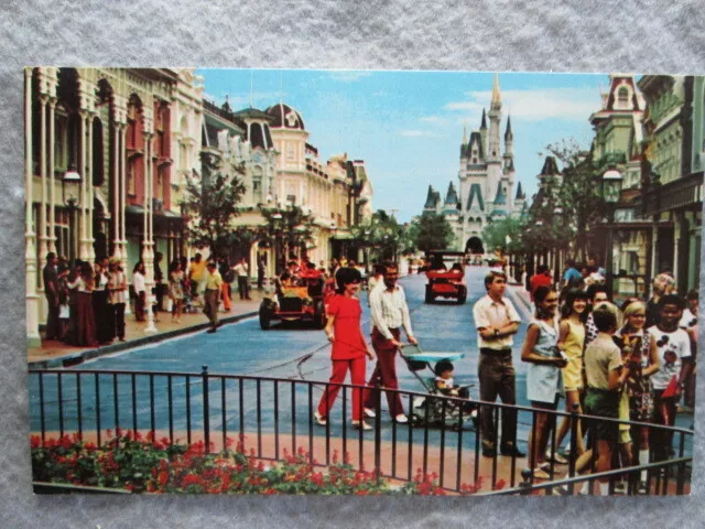 Vintage The Walt Disney World Main Street, U.S.A., Orlando, Florida Postcard