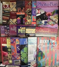 Lot of 18 Quilt Quilting Pattern Instruction Books Patchwork Log Cabin  C T  