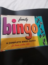 Family Bingo - Transogram VINTAGE 1964 Board game - Complete