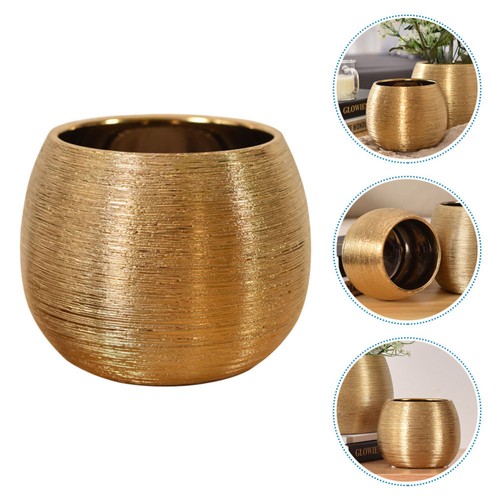 Brushed Round Flower Pot Deformation-resistant Flowerpot Succulent