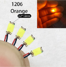 1206 Red Yellow Blue Green White Orange Warm Smd Led Pre-wired For Model 30cm 3v