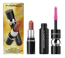 MAC Mini Lip Lustreglass  Lash Duo - Taupe Tier A14  MAC Mascara