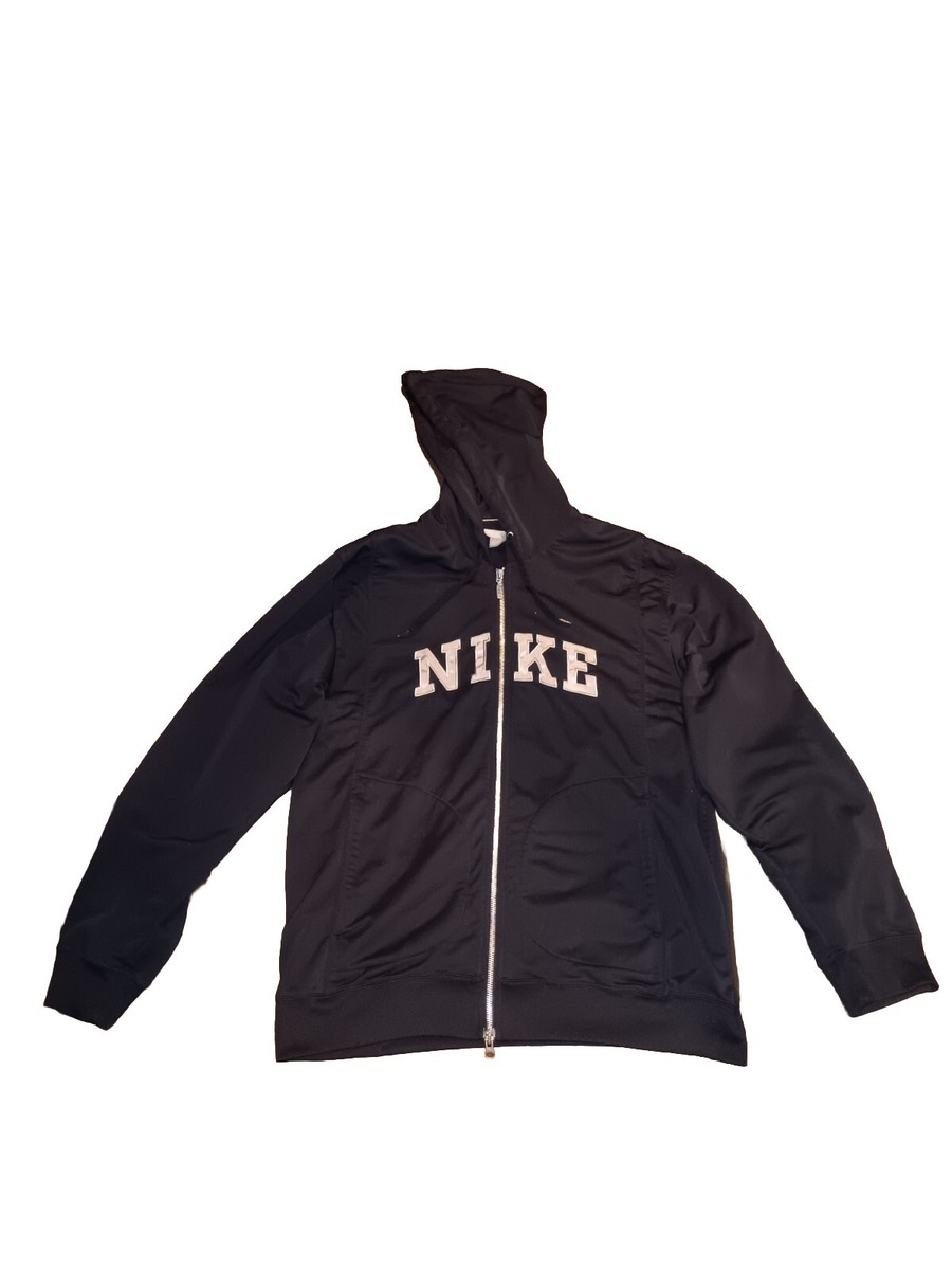 NIKE Vintage ナイロンジャケット YKK Zip L Vintage Nike - Full Zip - Black Hoodie Jacket - Large (M) Stitched