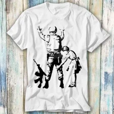 Banksy The Gir Searching A Soldier T Shirt Meme Gift Top Tee Unisex 1231