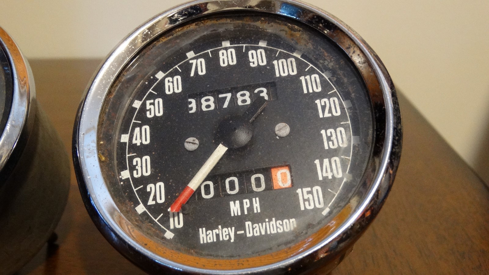 Vintage Harley Davidson Speedometer Veglia eBay
