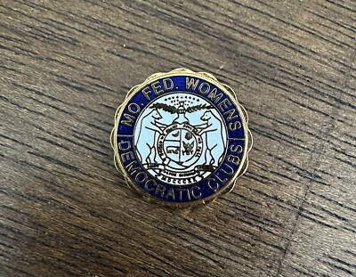Missouri Mo. Federation Women's Democratic Clubs Pin Rare Find 