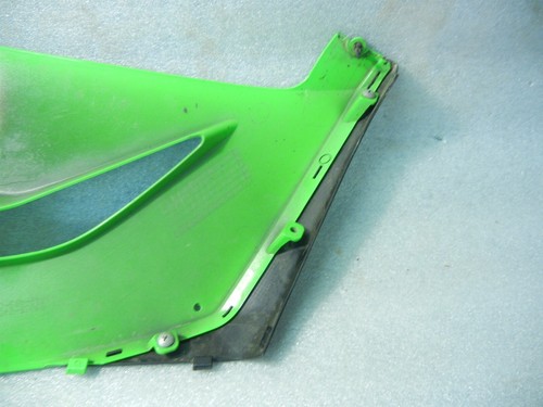 KAWASAKI ZX-6R LADO DERECHO INFERIOR VIENTRE SARTÉN CARENADO VERDE 636 ZX636R sartén para vientre - Imagen 7 de 8