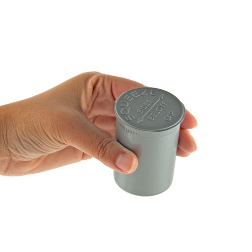 Frascos de dram Loud Lock Pop Top - Contenedor de almacenamiento de alimentos - 30 Dram - 160ct - plateados - Imagen 4 de 14