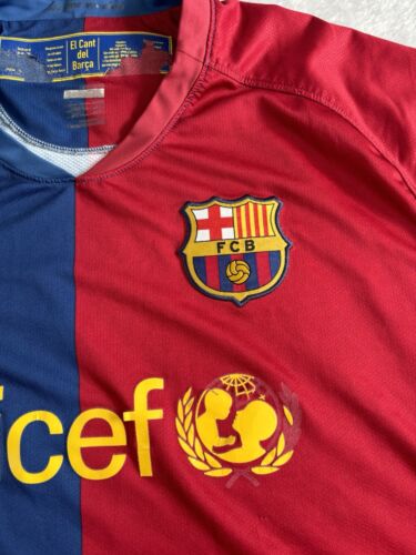 BARCELONA 2008/2009 CL HOME FOOTBALL SHIRT NIKE JERSEY SIZE M ADULT - Picture 6 of 9
