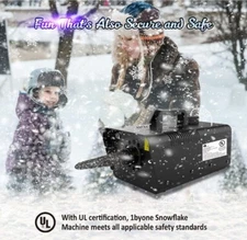 1byone 650W Snow Machine Wired Remote Control Great For Parties, Photography,