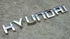 Hyundai trunk emblem letters badge decal Sonata Santa Fe Elantra OEM Genuine