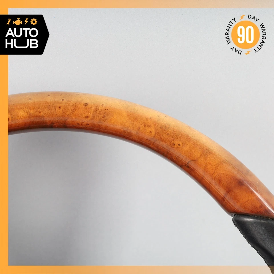 Volante 09-12 Mercedes R230 SL550 SL600 madeira com câmbio de pás preto fabricante de equipamento original - Imagem 4 de 4