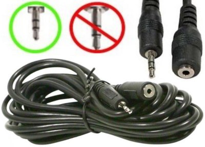 Lot50 12ft 2.5mm Male~Female Extension Cable/Cord,Stereo Audio,Cell Headset$SHdi