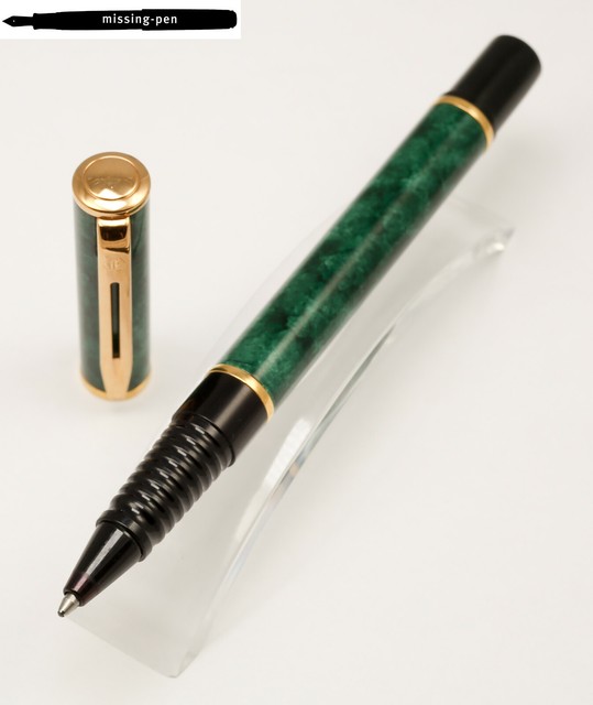 Waterman Laureat Rollerball Pen, Marble Blue, With Logo eBay