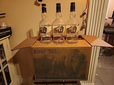 Buffalo Trace Bourbon Box with 9 Empty Bottles Unrinsed Size 750 ML